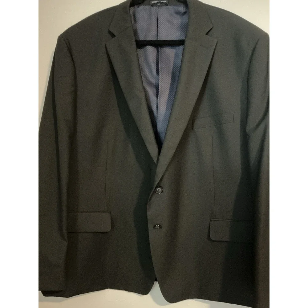 Shaquille O'Neal XLG Mens Stretch Fabric Classic Fit Big & Tall Suit‎ Jacket 54S